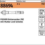 Bolzenanker R 88694 FBZ 12/30 A 4 20 Stück FISCHER - VPE: 20