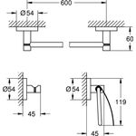 Grohe Bad-Set ESSENTIALS 3 in 1 chr