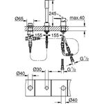 Grohe 3-Loch-Einhand-Wannenkomb. LINEARE chr