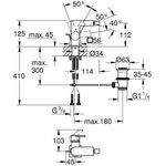 Grohe Einhand-Bidetbatterie ALLURE 1/2Zoll wa sun gebü