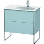 Duravit Waschtischunterbau XSQUARE 832x810x478mm Be re lichtblau seidenmatt