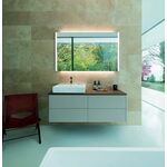 Duravit Waschtischunterbau XSQUARE 400x1400x548mm Be li Steingr seidenmatt