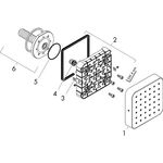 Brausemodul AXOR CITTERIO E DN 15, Unterputz 12x12 chrom