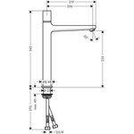 HG Select-Waschtischmischer METROPOL 260 DN 15 chrom