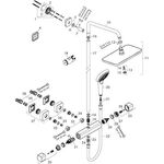 Showerpipe CROMA E 280 1jet mit Brausethermostat chrom