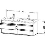 Duravit Waschtischunterbau KETHO 480x1270x475mm basalt matt