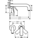 Fertigmontageset AXOR CITTERIO f Unterputz-Einhebel-Waschtischmischer H