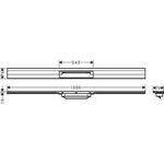 HG Duschrinne RainDrain Flex kb. Wd-mon 1000mm edelstahl gebürstet