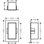 HG Wandnische XtraStoris Minimalistic m offenem Rahmen 300x150x140mm mattweiß