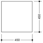 HEWI Kristallglasspiegel, 450x450mm