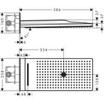 Kopfbr 250/580 3jet AXOR SHOWERSOLUTIONS stainless steel optic