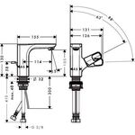 EH-WT-MI 110 AXOR URQUIOLA DN 15 f Handwachbecken m ZAG 1 1/4Zoll Stai