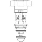 OV Strangregulierventil-Oberteil f Hydrocontrol und Hydrocontrol F DN 25