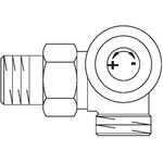 OV Thermostatventil Baureihe A 3/4Zoll AGx1/2Zoll AG Winkel-Eck rechts DN 1