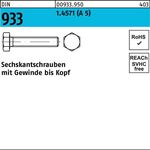 Sechskantschraube DIN 933 VG M10x 45 A 5 1 Stück