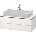 Duravit Waschtischunterbau L-CUBE 1020x477mm 2 Schubk we hgl La ES Ah Mi.