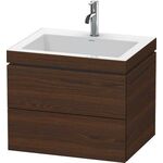 Duravit Waschtischset L-CUBE 600x480mm 2 Schubk 1 HL we ma ES Ah Mi.