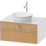 Duravit Waschtischunterbau WHITE TULIP 800x408mm 1 Ausz. we hgl ES NB mitte