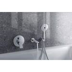 Duravit Handbrause 120 3 jet Click! MinusFlow chrom / weiß