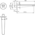 V&B Wannenauslauf CONUM 65x189x65mm chrom