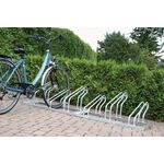 Fahrradbügelparker 1-s.90Grad verz.Anz.Radstände 6 z.Schr.zerlegt