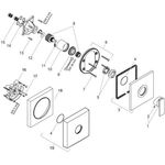 Einhebel-Brausemischer AXOR CITTERIO DN 15, Unterputz chrom