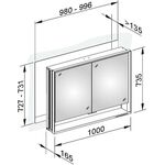 Keuco Spiegelschrank ROYAL LUMOS DALI 1000x735x165mm