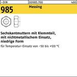 Sechskantmutter DIN 985 Klemmteil M8 Messing 100 Stück - VPE: 100