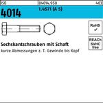 Sechskantschraube ISO 4014 Schaft M20x 80 A 5 1 Stück