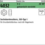 Sechskantmutter ISO 4032 M33 5-2 AD W7 galv.verz. 10 Stück - VPE: 10