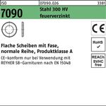 Unterlegscheibe ISO 7090 Fase 24 Stahl 300 HV feuerverz. 50 Stück - VPE: 50