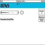 Passkerbstift ISO 8745 4x 10 A 1 100 Stück - VPE: 100