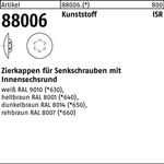 Zierkappe R 88006 f.ISR 25x13,5/5 Ku. rehbraun 1000 Stück - VPE: 1000