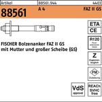 Ankerbolzen R 88561 FAZ II 10/30 GS A 4 50 Stück FISCHER - VPE: 50