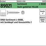 Schraubensortiment R 89021 Montagekoffer L-BOXX YELLOX 1 Stück SPAX