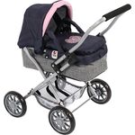 Mini-Kuschelwagen SMARTY Mel. Navy-Grau