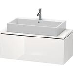 Duravit Waschtischunterbau L-CUBE 1020x477mm 1 Ausz. we s-matt ES NB mitte