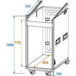 ROADINGER Spezial-Kombi-Case Profi, 17HE mit Rollen