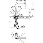 Grohe Einhand-Spültischbatterie MINTA 1/2Zoll U-Auslauf ha graph gebü