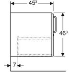 Geberit Unterschrank BAMBINI für WT, 1 Tür, 600mm weiß