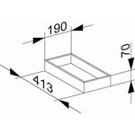 Keuco Aufbewahrungsbox EDITION 11 190x70x413mm we