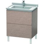 Duravit Waschtischunterbau L-CUBE 469x670x712mm eiche kaschmir