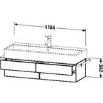 Duravit Waschtischunterbau VERO AIR 298x1184x431mm weiß matt