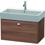 Duravit Waschtischunterbau BRIOSO Griff chrom 442x784x459mm nussbaum natur