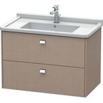 Duravit Waschtischunterbau BRIOSO Griffe chr 563x1020x469mm weiß hochglanz