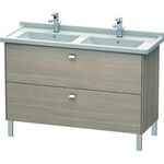 Duravit WT-Unterbau BRIOSO COMPACT Griffe chrom 693x1220x469mm pine silver