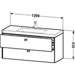 Duravit Waschtischunterbau BRIOSO 613x1200x480mm WT Vero Air 1 HL bas ma