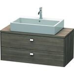 Duravit Konsolenunterschrank BRIOSO Griffe chrom 442x1020x480mm pine terra