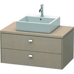 Duravit Konsolenunterschrank BRIOSO Griffe chrom 442x920x550mm leinen