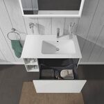 Duravit Waschtischunterbau L-CUBE 400x820x481mm Be rechts weiß hochglanz